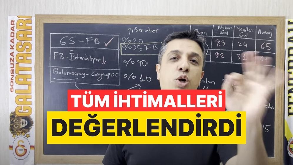 Hala Bir Umut Var! Matematik Hocası Fenerbahçe'nin Şampiyonluk Şansını Hesapladı